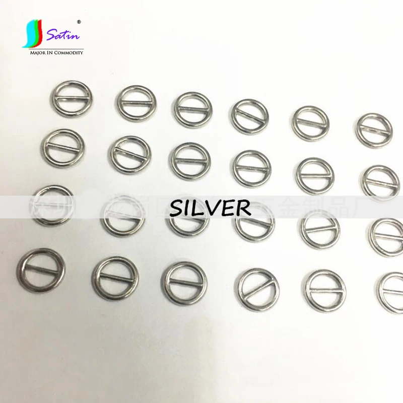 5 мм мини металлическая Золотая Серебряная бронзовая круглая кукольная Пряжка