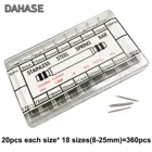 Набор штифтов для браслета часов, набор инструментов для ремонта пружинных стержней, 8 мм 9 10 11 12 13 14 15 16 17 18 19 20 21 22 24 25 мм