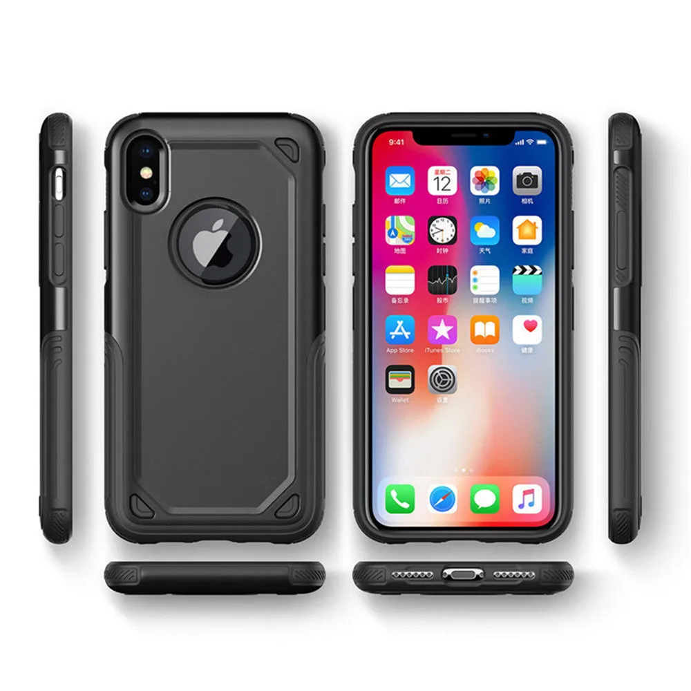 VRSDES чехол для iPhone X XS XR 7 8Plus военный противоударный бронированный телефона 6 6S Plus 5