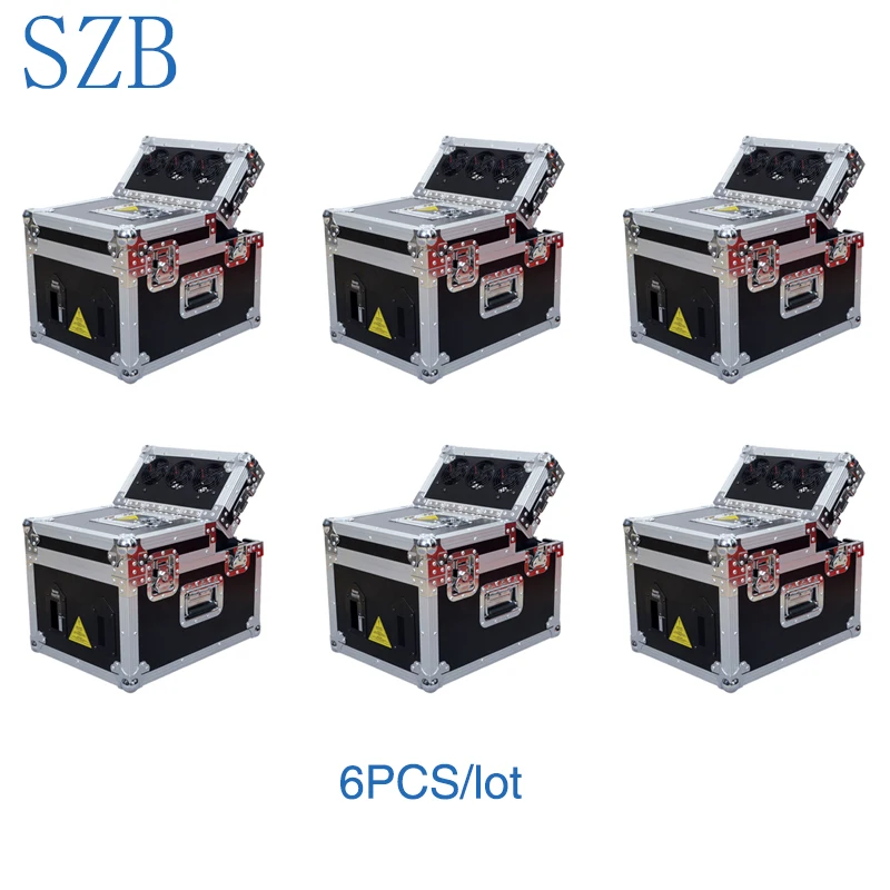 6 шт. SZB 600 Вт дымка машина двойной hazer тумана дым dmx512 с футляром полета/SZB HM500|Эффект