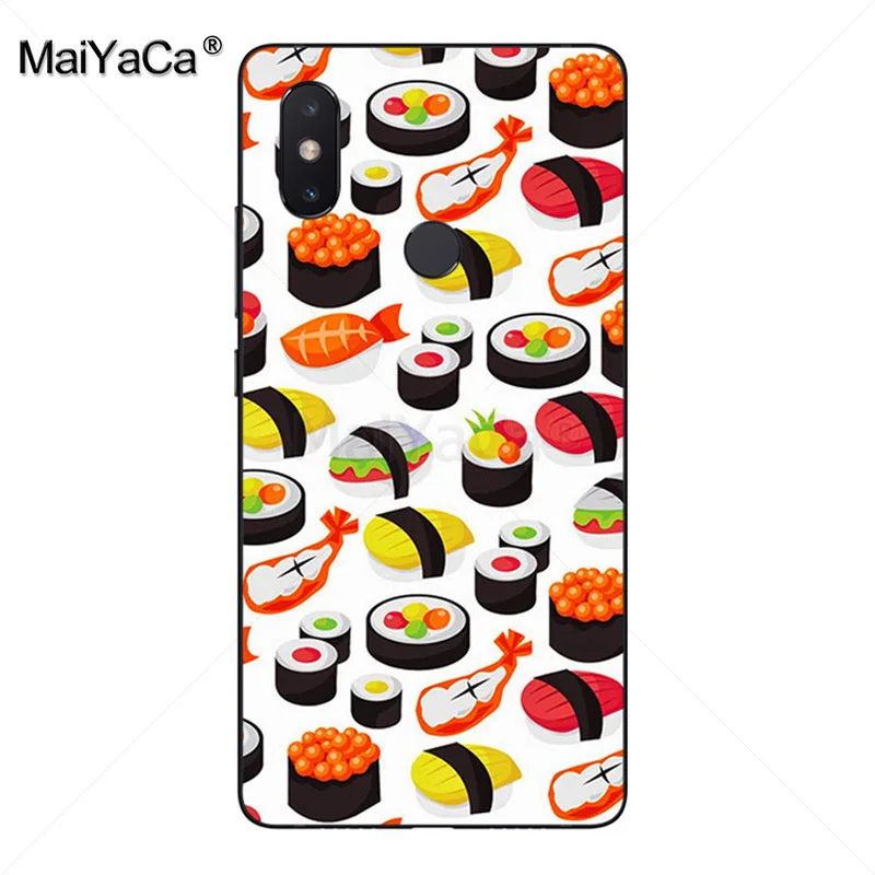 MaiYaCa Japanese cuisine Sushi food rice Phone Case for xiaomi mi 8 se 6 note2 note3 redmi 5 plus note4 Cover | Мобильные телефоны