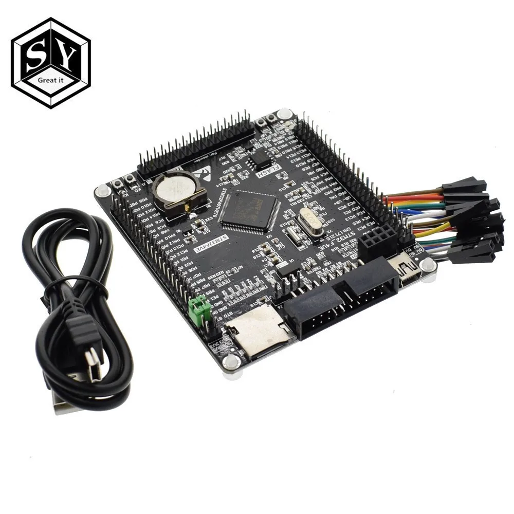 STM32F407VET6 1 шт. Great IT 3,2 дюймов lcd TFT с сопротивлением сенсорный экран ILI9341 для STM32F407VET6 макетная плата черный - Цвет: STM32F407VET6