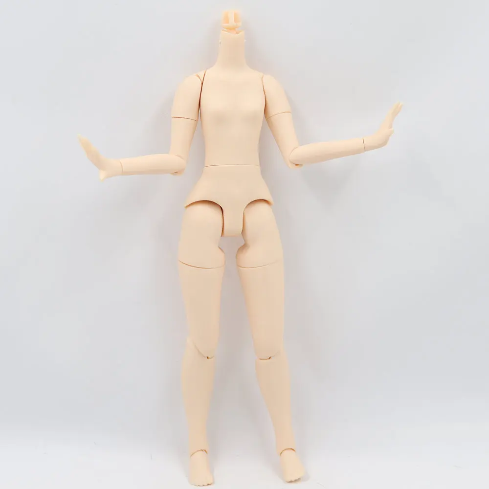 white body Azone S Blyth тело маленькая грудь черный, белый, натуральная кожа BJD DIY мульти-угол встряхивания шеи Blyth, Ледяной, Licca, Pullip - Цвет: white body