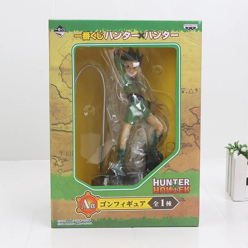 green in box Город Охотник х Охотник ПВХ Фигурки игрушки Gon Freecss Killua Zaoldyeck Ichiban Kuji-Hiiro no Tsuioku HISOKA Джокер диорама игрушка - Цвет: green in box