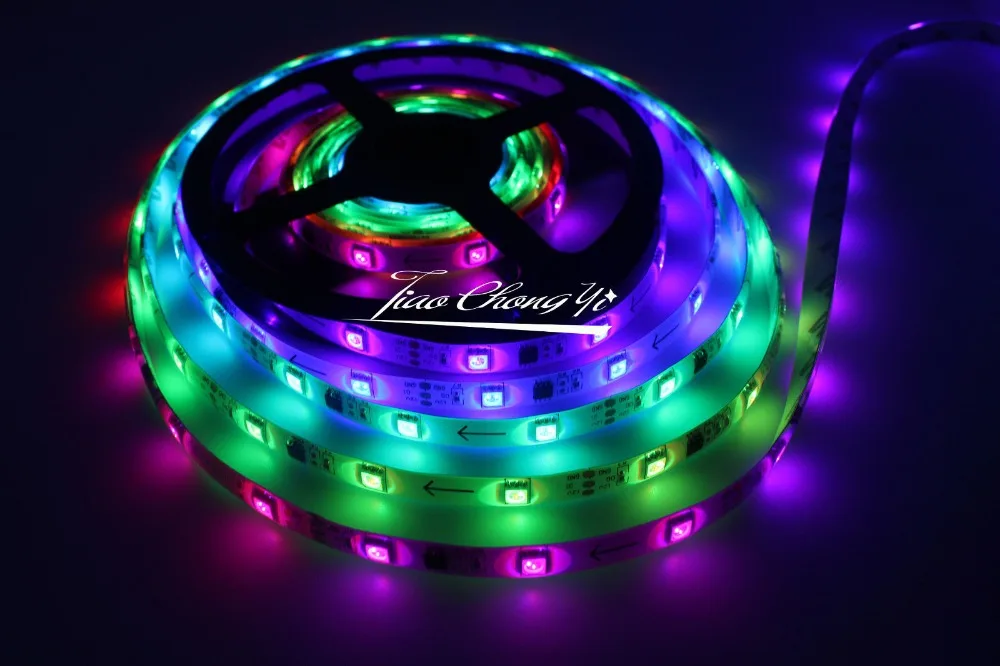 5 м WS2811 5050 лошадь гонки RGB полный цвет 150LED полоса IP65 + 5A 12 в ЕС/США