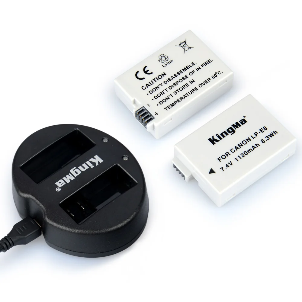 KingMa оригинальный LP E8 литий ионный аккумулятор сверхвысокой емкости для Canon T2i и T3i