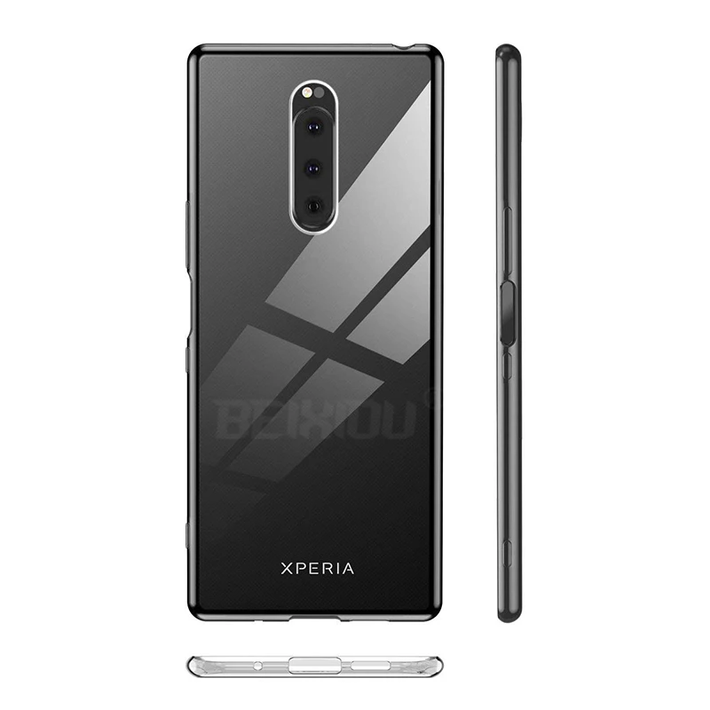 Чехол для sony Xperia 1 TPU Силиконовый прочный прозрачный мягкий чехол 6 5 защитный на