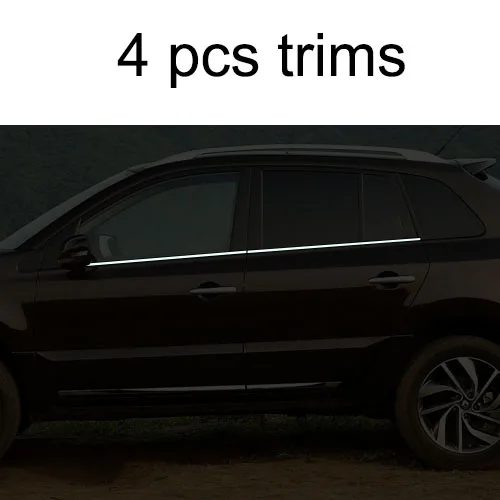 4 pcs trims Lsrtw2017 304 нержавеющая сталь окна автомобиля планки для renault koleos 2008 2009 2010 2011 2012 2013 samsung QM5 - Название цвета: 4 pcs trims