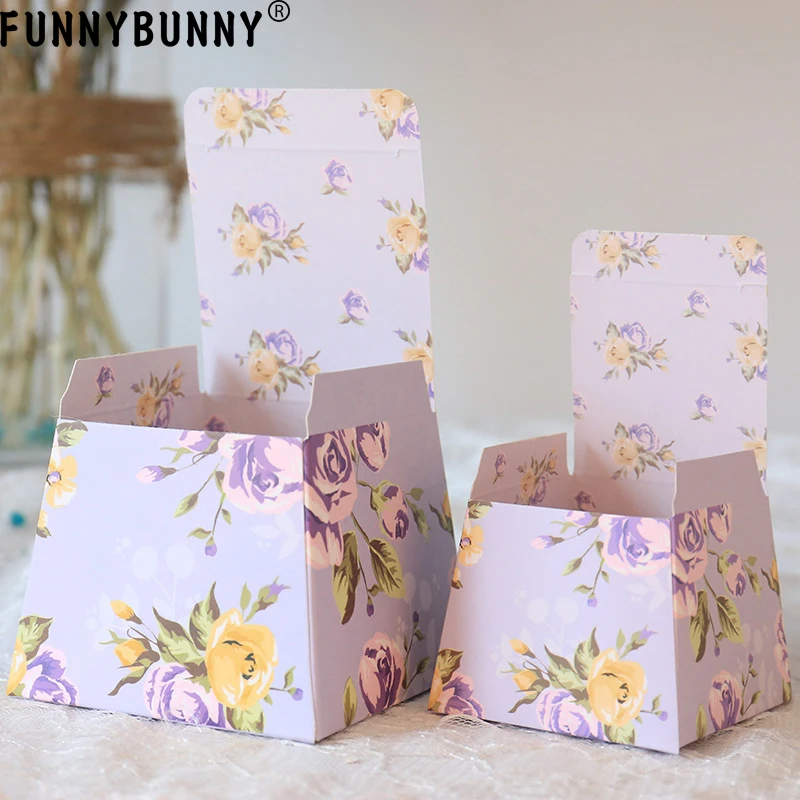 FUNNYBUNNY Горячая продажа цветочный принт дизайн Свадебная коробка
