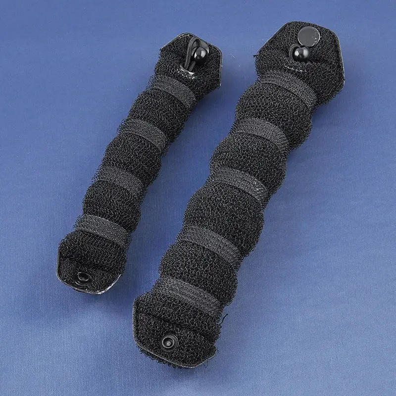 Black 2pcs set Распродажа, модный спонж для укладки волос, булочка для пончиков, волшебный формирователь колец, стайлер, инструмент, 2 шт., аксессуары для укладки - Цвет: Black 2pcs set