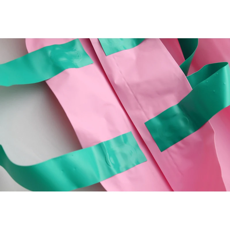 Розовый зеленый пластиковый подарочный пакет для свадебной вечеринки модный