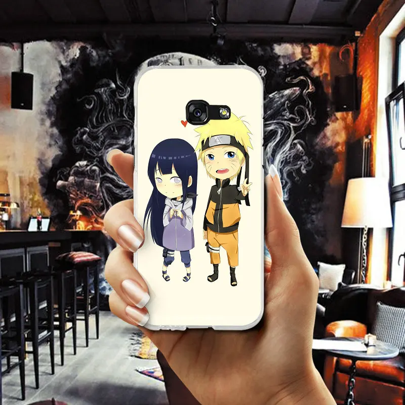 Ботинки в стиле аниме Naruto Akatsuki дизайн для samsung Galaxy A3 A5 A7 J1 J2 J3 J4 J5 J6 J7 2016 2017 2018