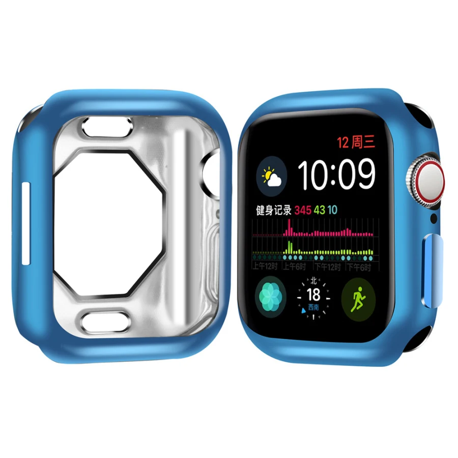 ТПУ тонкий мягкий чехол для Apple Watch серии 4 защитный чехол бампер для iwatch 40 мм 44 мм Рамка аксессуары для ремешка часов