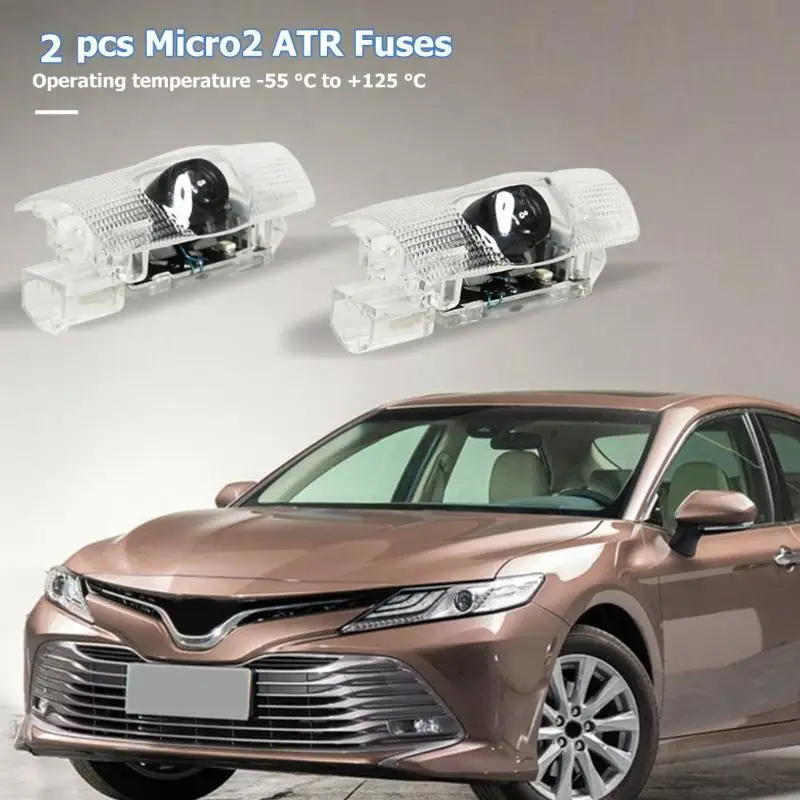 1 пара светодиодных автомобильных дверных прожекторов логотипов привидений