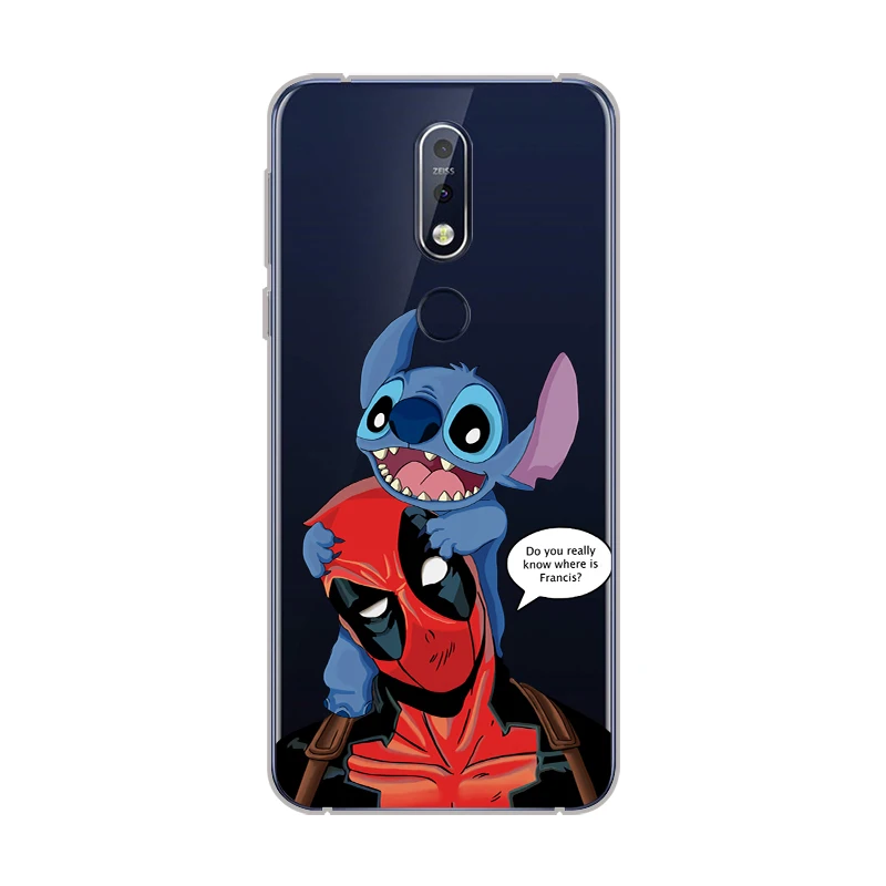 Ciciber для Nokia 8 1 7 6 5 3 2 Plus 9 PureView чехол телефона X7 X6 X5 X3 Мягкий TPU Marvel Deadpool |