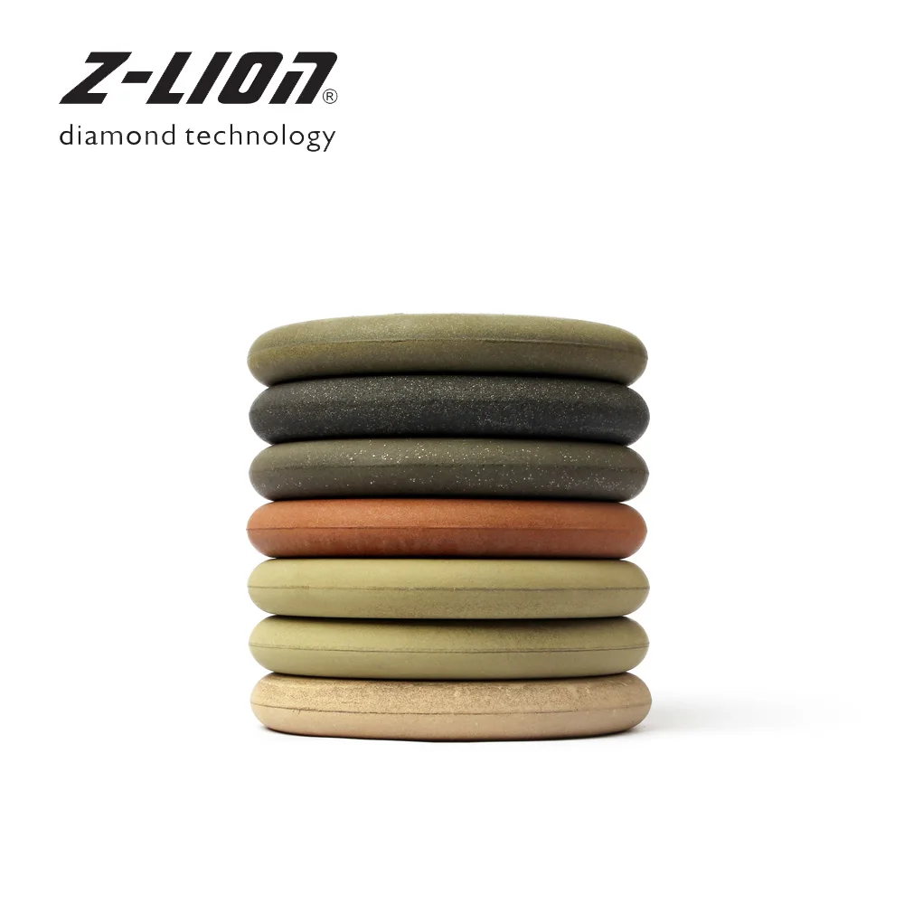 Diamond 4 дюйма R7 алмазные рифленые колеса гранит мрамор шлифовальный диск влажное