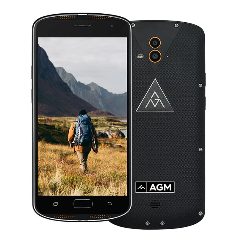 AGM x1 IP68 Водонепроницаемый мобильный телефон 5.5 &quotQualcom Octa core 4 ГБ + 64 5400 мАч 13MP
