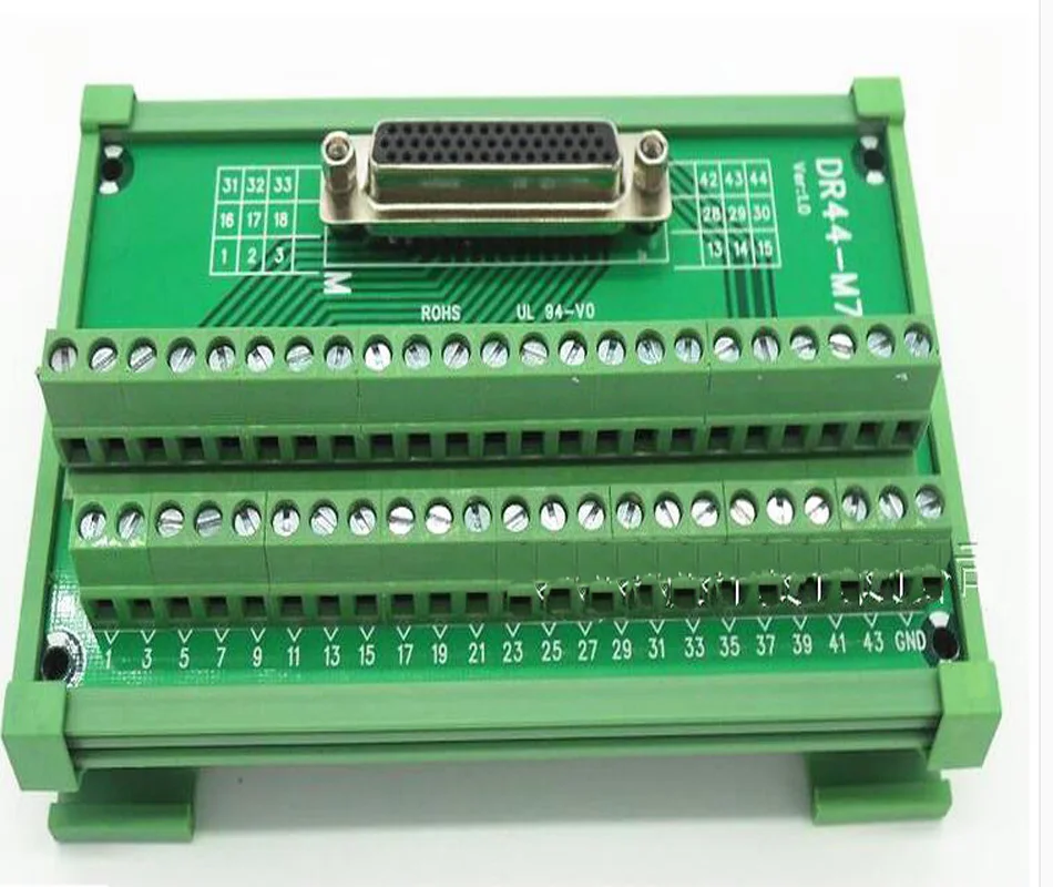 44 контакта DB44 D-SUB DR-44 Мужской Женский терминал PCB модуль разъем адаптера |