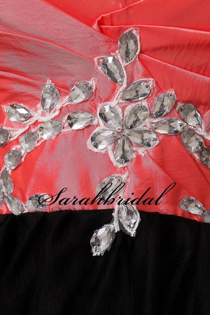 In Stock 2015 Short Mini Tulle Ball Gown Prom Dresses Party Beads Sweetheart Appliques Sexy Homecoming | Свадьбы и торжества