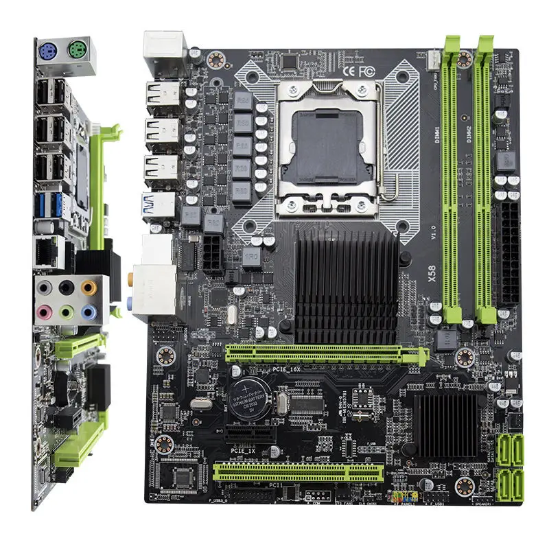 X58 Lga 1366 материнская плата поддержка для REG ECC сервер памяти и Xeon процессор 32 Ram с