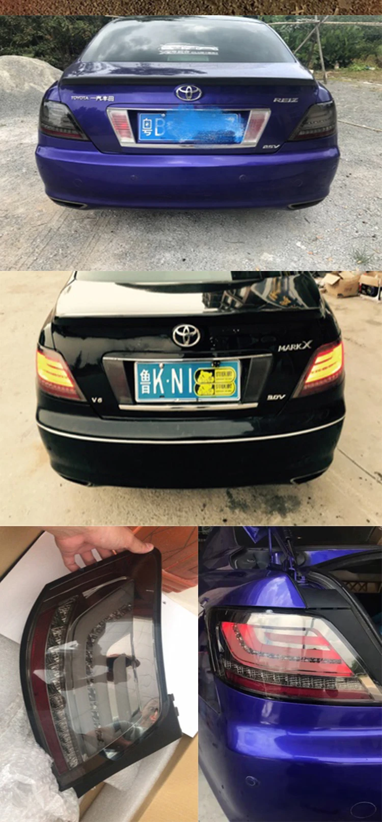 Для TOYOTA Mark X eiz светодиодный задний фонарь 2005 2006 2007 2008 2009 год светодиодный задний светильник s стояночный светильник ходовой светильник