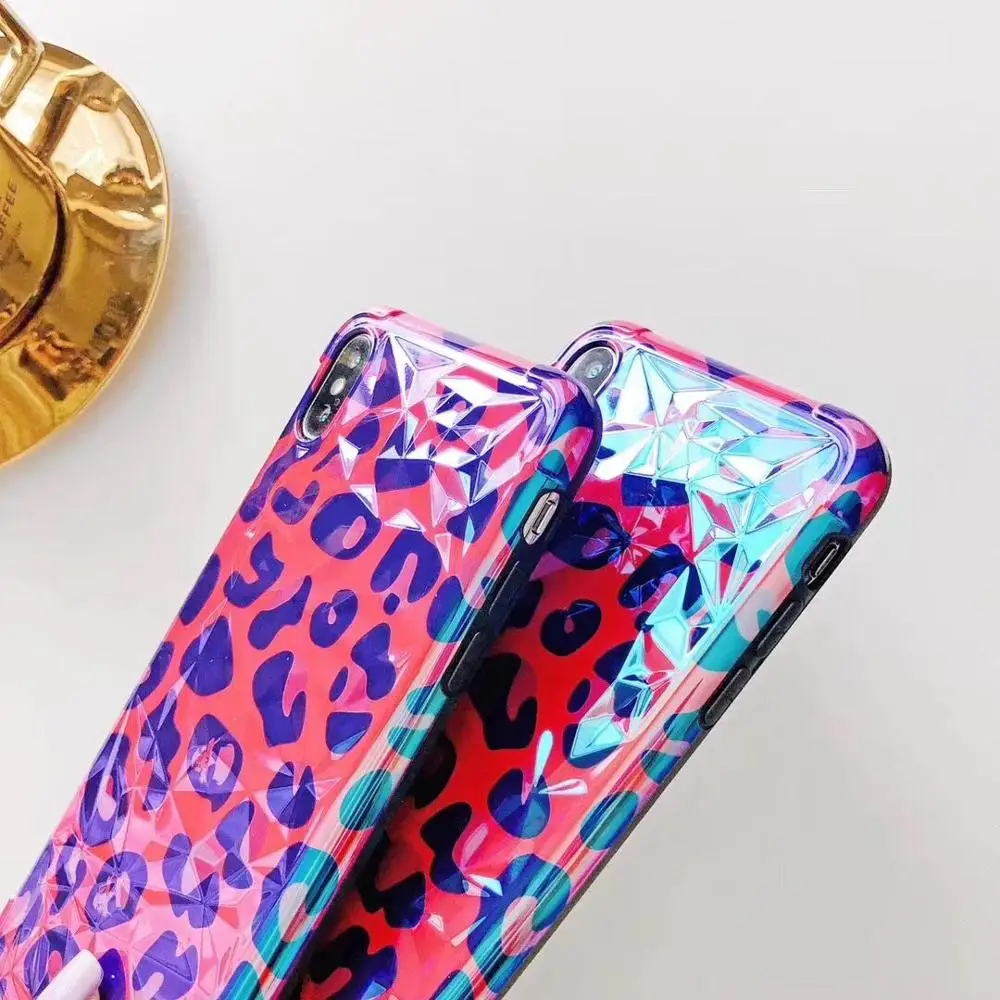 ORYKSZ роскошный блестящий чехол для телефона с леопардовым принтом iPhone X XS Max 8 7 6 s Plus