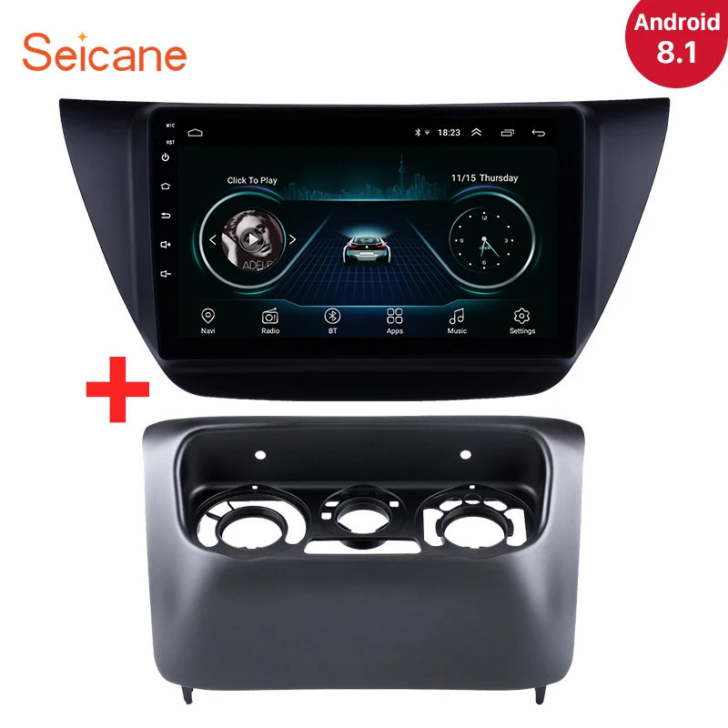 

Автомобильный мультимедийный плеер Seicane, 2DIN, Android 8,1, 9 дюймов, Wifi, GPS, для Mitsubishi lancer ix 2006, 2007, 2008, 2009, 2010, с рамкой