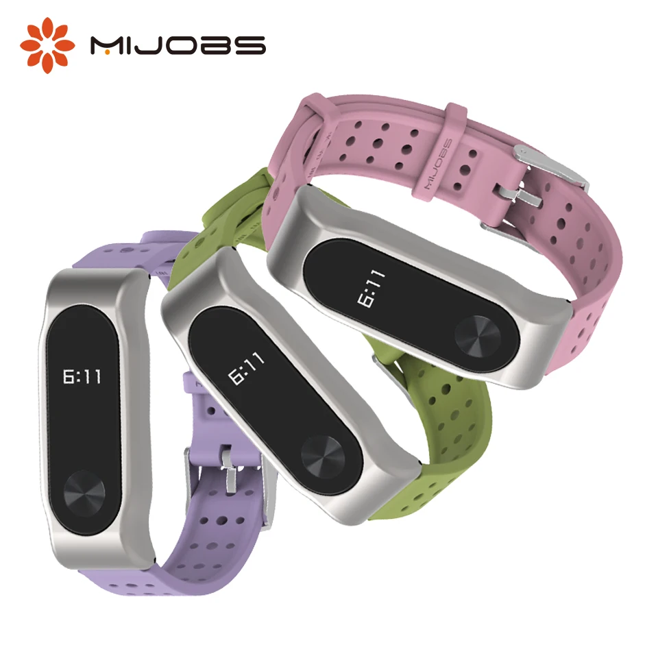 Силиконовый ремешок для браслета Xiaomi Mi Band 2 аксессуары смарт часов