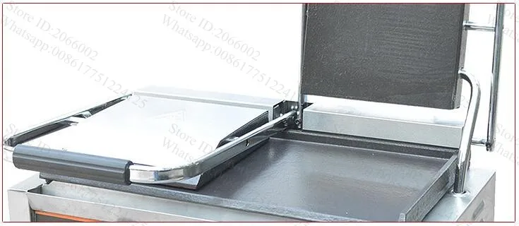 Коммерческий 2 пластины уголь барбекю гриль Бутербродница Электрический контакт