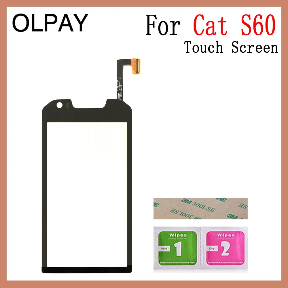 Black No Tools OLPAY 4,7 ''сенсорный экран дигитайзер переднее стекло замена панели высокого экрана для Cat S60 Замена клейкого датчика объектива - Цвет: Black No Tools