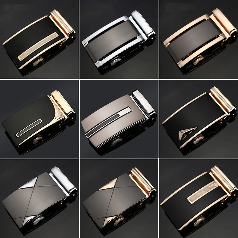 22 Style Luxury Brand Designer Belt Buckle Male Kemer Metal Automatic Buckle Horses Heads High Quality Gold Belt Buckle Men