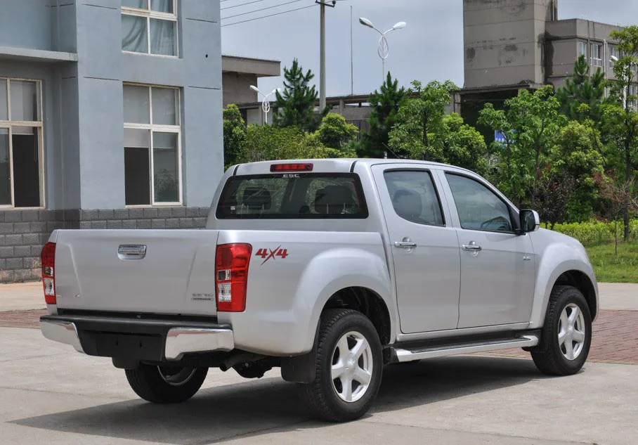 Горячая сторона шаг Беговая доска боковой бар для Isuzu D-Max-, авиационный алюминиевый сплав, светильник, но жесткий, поможет вам сэкономить топливо