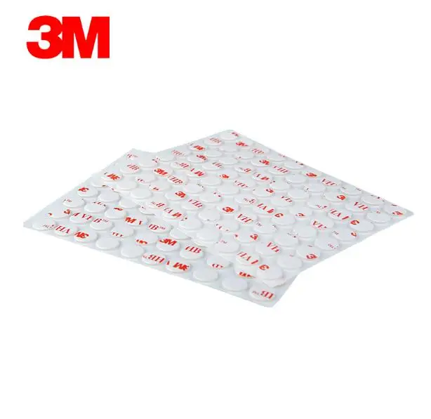 

4000pcs/lot 3M VHB 4920 Double Sided Adhesive Acrylic Foam Tape Mounting Sticker White 0.4mm thick circle Diameter = 8mm