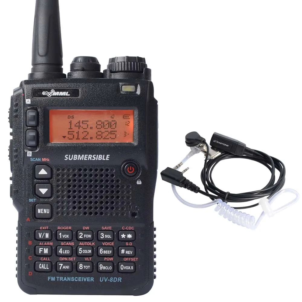 UV-8DR УКВ 136-174/400-520 мГц CB радиолюбителей 128 канала двухстороннее радио портативная