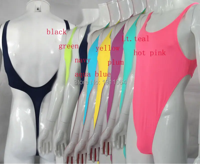 Мужские стринги боди эластичное с высоким вырезом и глубоким V образным Джерси из