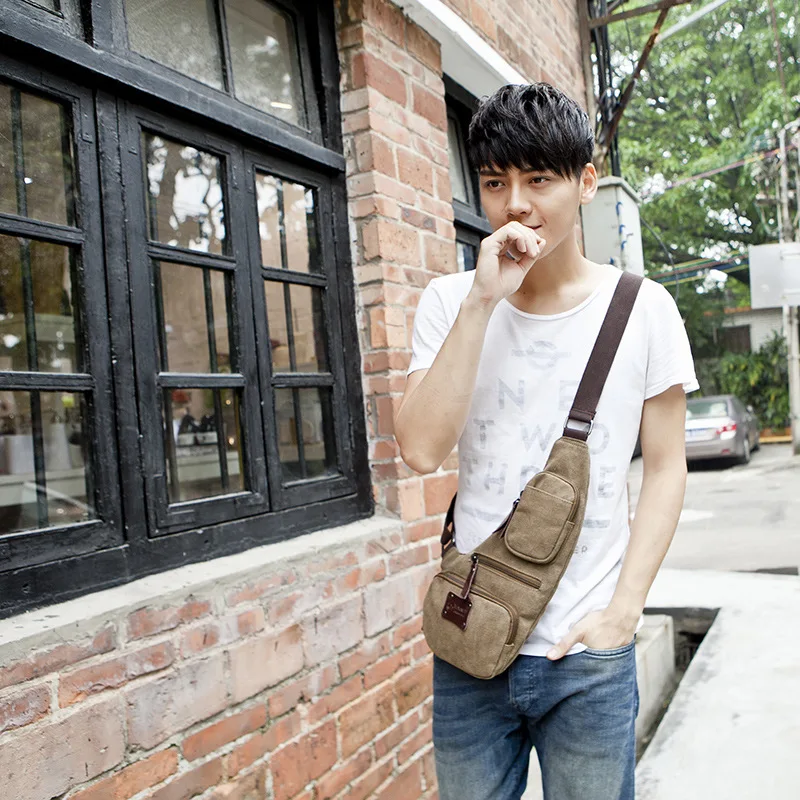 Мужская Холщовая Сумка с подвеской на бедрах поясная сумка военный дорожный