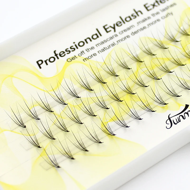 FUNMIX 5D eyelash + Pteris clouds hair eyelashes grafted plant single cluster false flat 0.07 C | Красота и здоровье