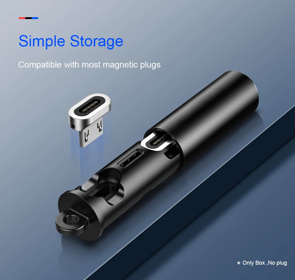 DFDG магнитный разъем для кабеля коробка для iPhone Micro usb type C кабель Быстрая зарядка магнит вилка адаптера зарядного устройства чехол
