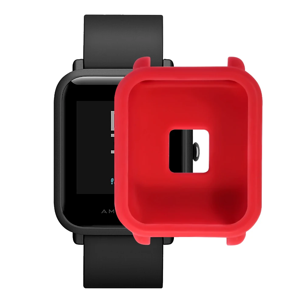 Многоцветный Тонкий Мягкий защитный чехол с рамкой для Xiaomi Huami Amazfit Bip Bit Youth Watch