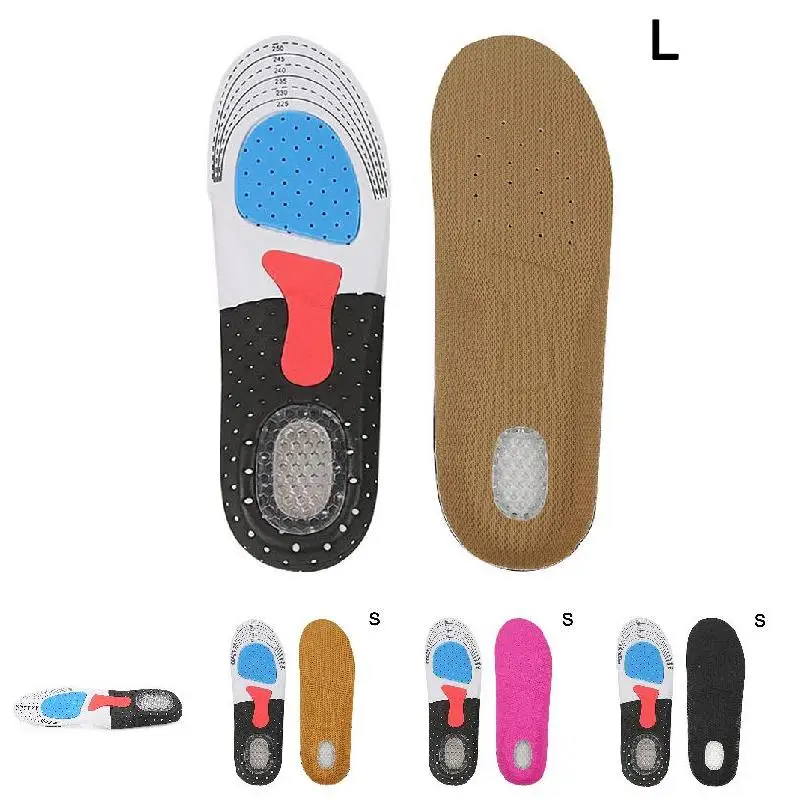 Новинка 1 пара ортопедических спортивных стельки для бега Дышащие с супинатором