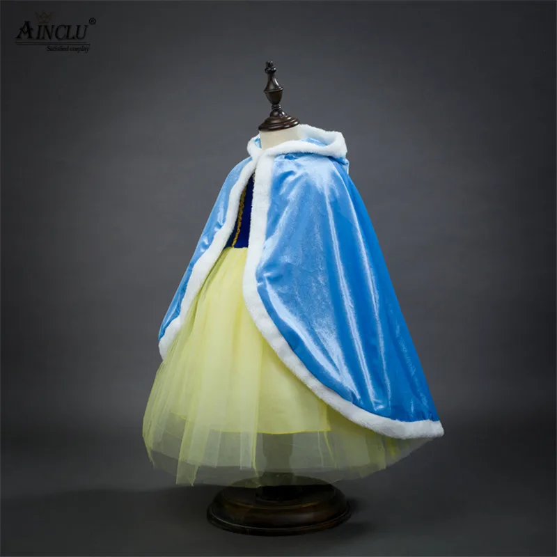 Ainclu Girls Frozen Shawl Princess Cloak Winter Kids Clothing 5 Colors for Height 110cm-150cm Cosplay Cute Costumes | Тематическая