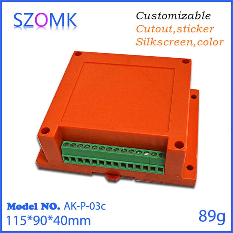 1 шт. пластиковый корпус szomk для электроники на din рейке 115*90*40 мм|cabinet box|cabinet lockcabinet