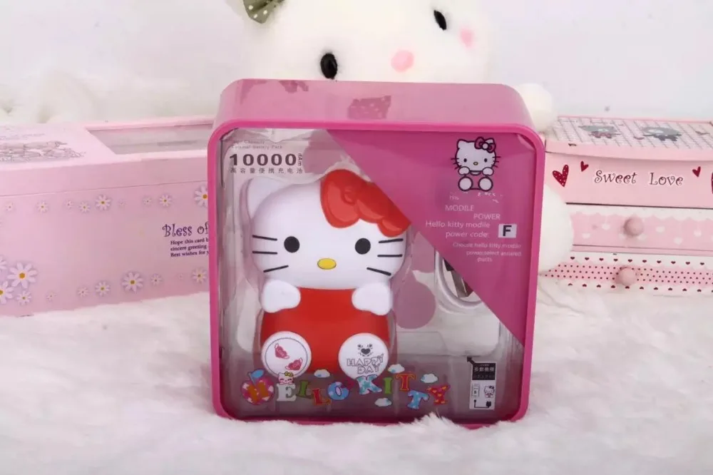 Горячая Распродажа зарядное устройство с милым котом внешний аккумулятор 10000