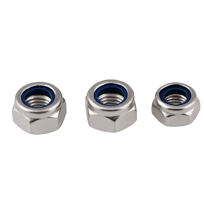 304 locknut M2 M2.5 M3 M4 m5 m6 m8 m10 m12 DIN985 нейлоновая гайка с фиксатором