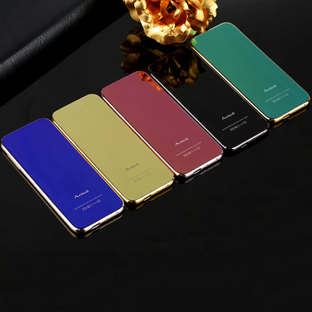 

2018 hot sales new Anica T8 Mini Fashion Ultra-thin Students Touch Control Mobile Phone For Alternate Card Cellphone