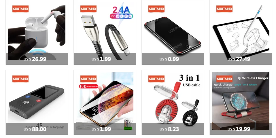 [10-Pack] Suntaiho Lighting cable cargador для iphone 8 для iphone X кабель для зарядки данных USB телефонный кабель для iphone 7 plus Кабель