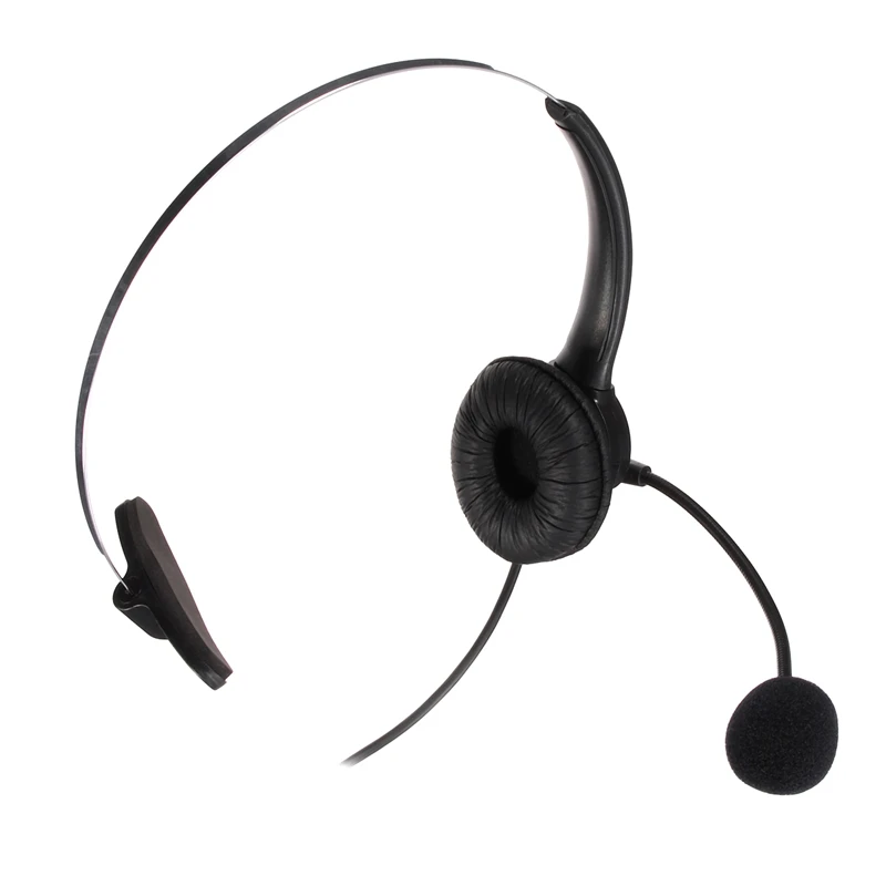 LEORY RJ11 офисные наушники телефонные с шумоподавлением микрофоном гарнитура