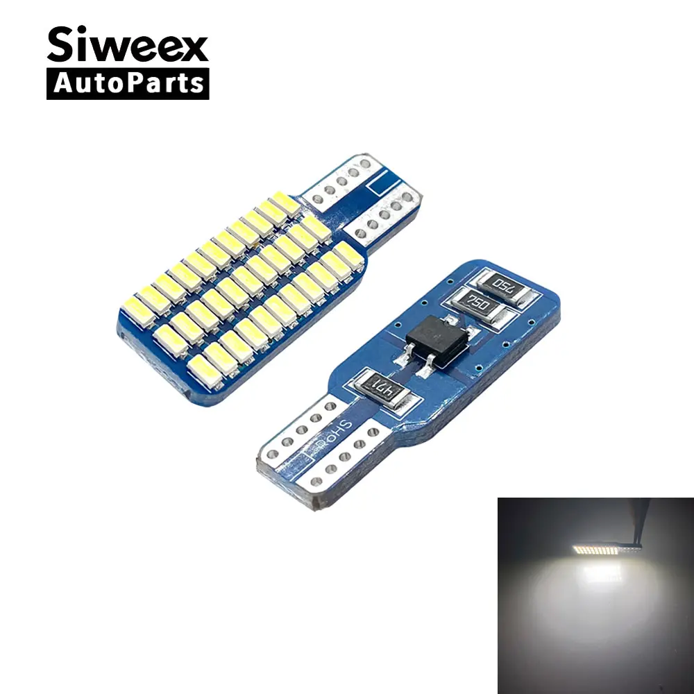 2 шт. T10 W5W 194 501 светодиодный автомобильный интерьерный светильник 33SMD 3014 чип