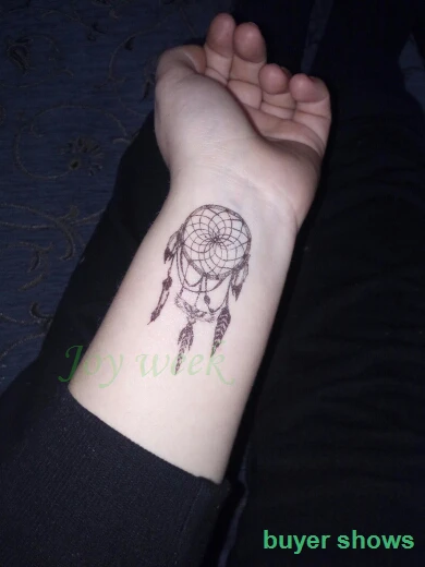 Водостойкая Временная тату Наклейка на тело Ловец снов наклейки флэш