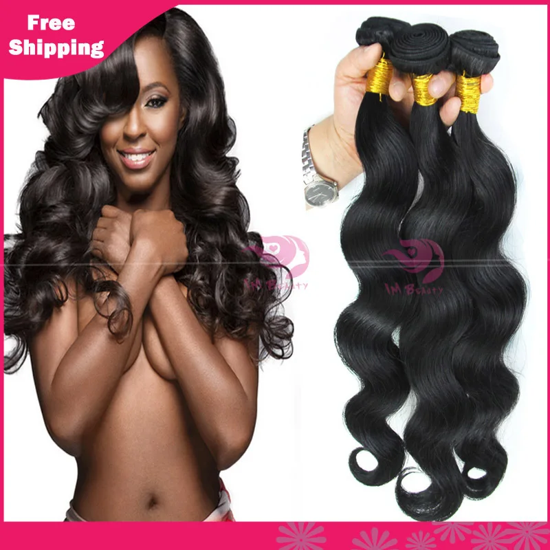 The global drop shipping Unprocessed 6A brazilian virgin hair body wave bundles human weave Brazilian w |